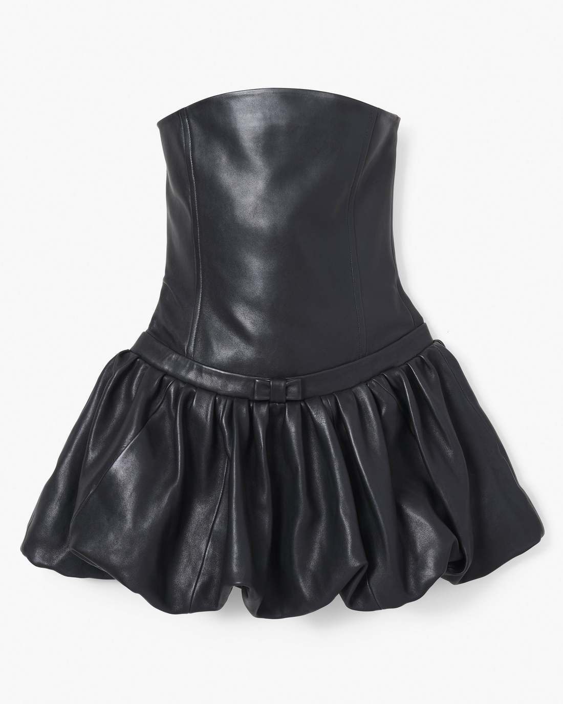The Leather Bubble Dress Black Marc Jacobs
