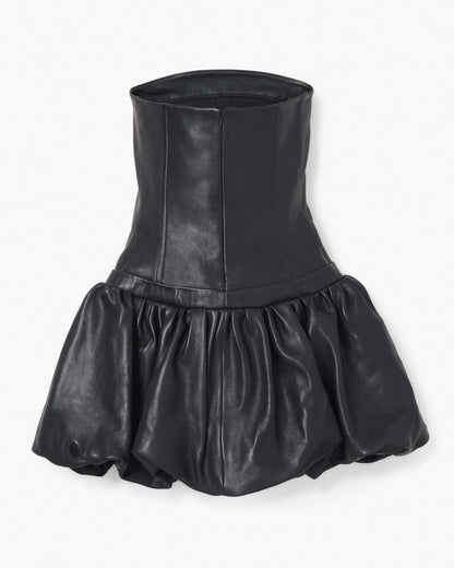 The Leather Bubble Dress Black Marc Jacobs