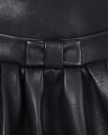 The Leather Bubble Dress Black Marc Jacobs