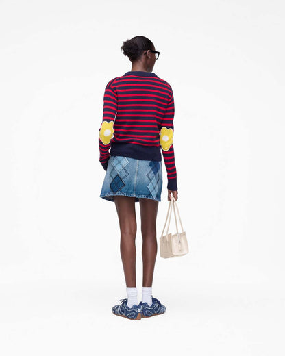 Joy Striped Crewneck Navy/Red Marc Jacobs