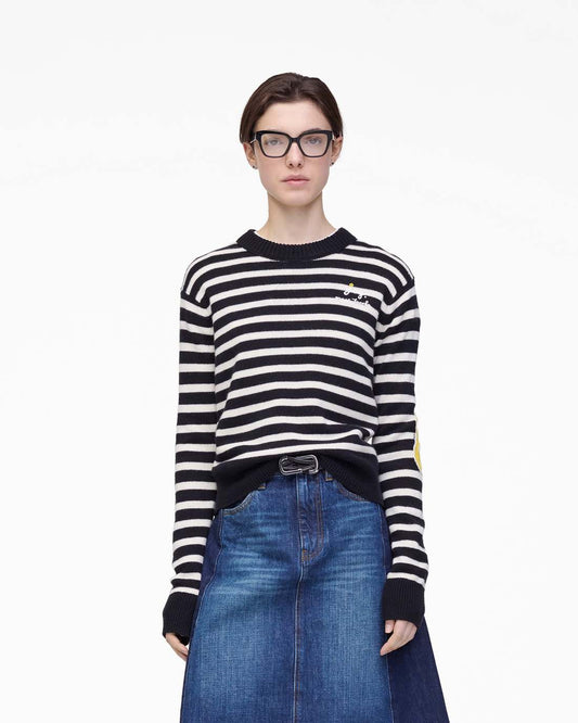 Joy Striped Crewneck Black/White Marc Jacobs