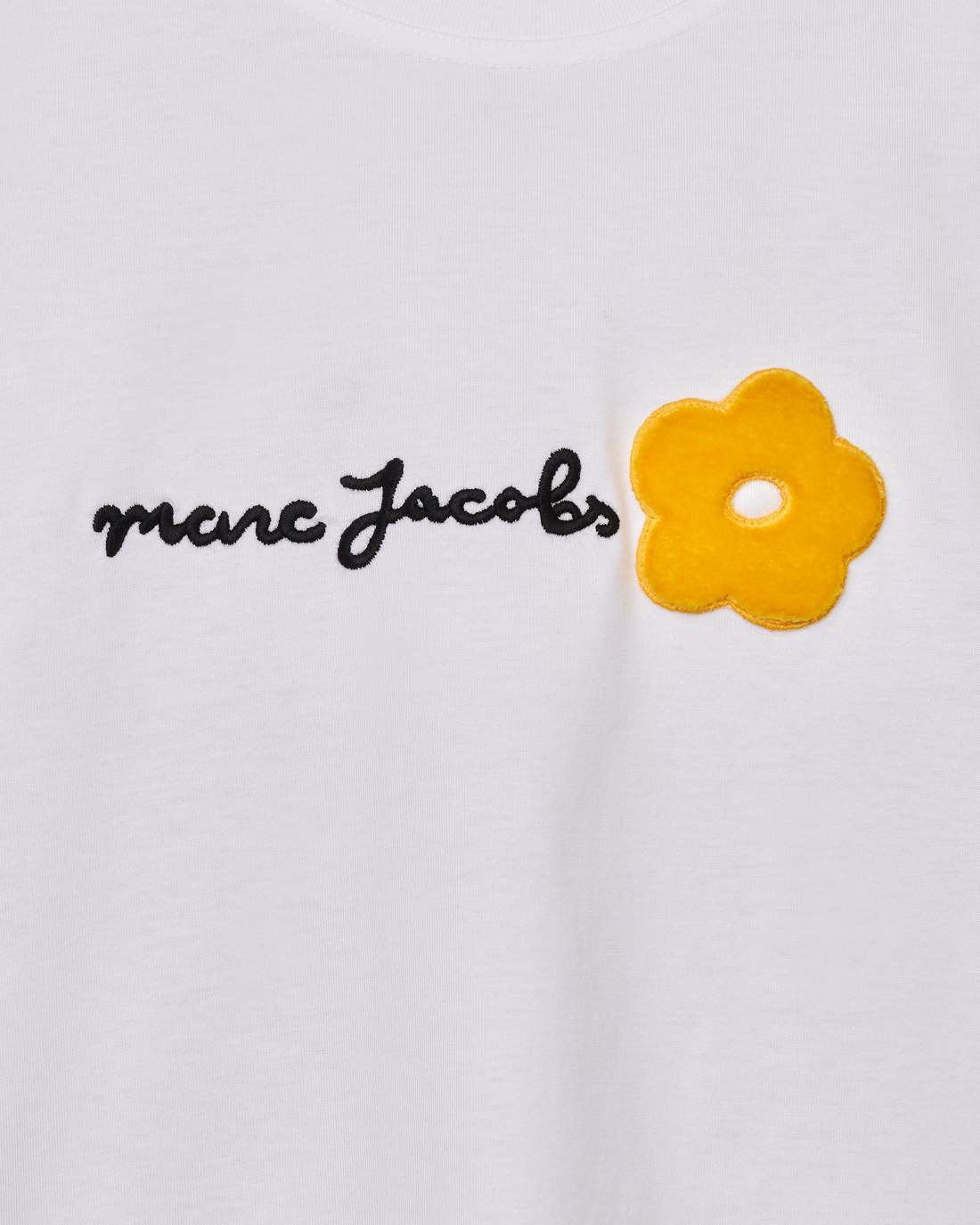 Daisy Logo Slim Tee White Marc Jacobs