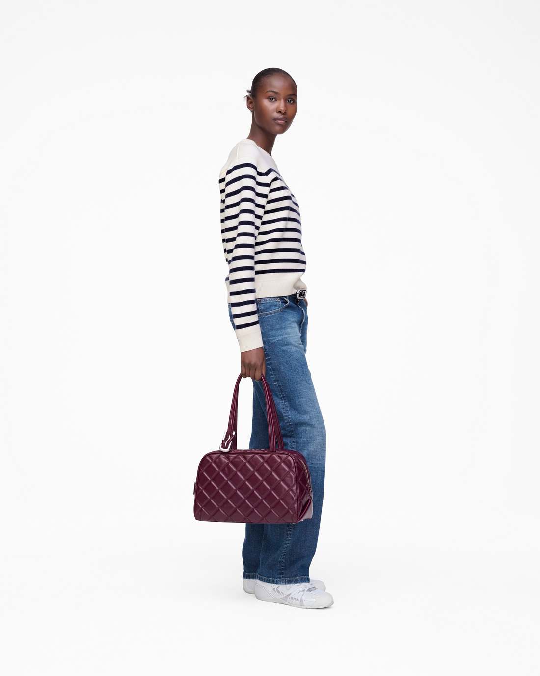 Breton Stripe Crewneck White/Navy Marc Jacobs