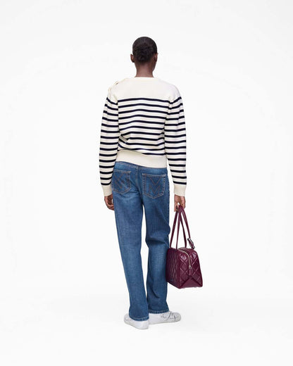 Breton Stripe Crewneck White/Navy Marc Jacobs
