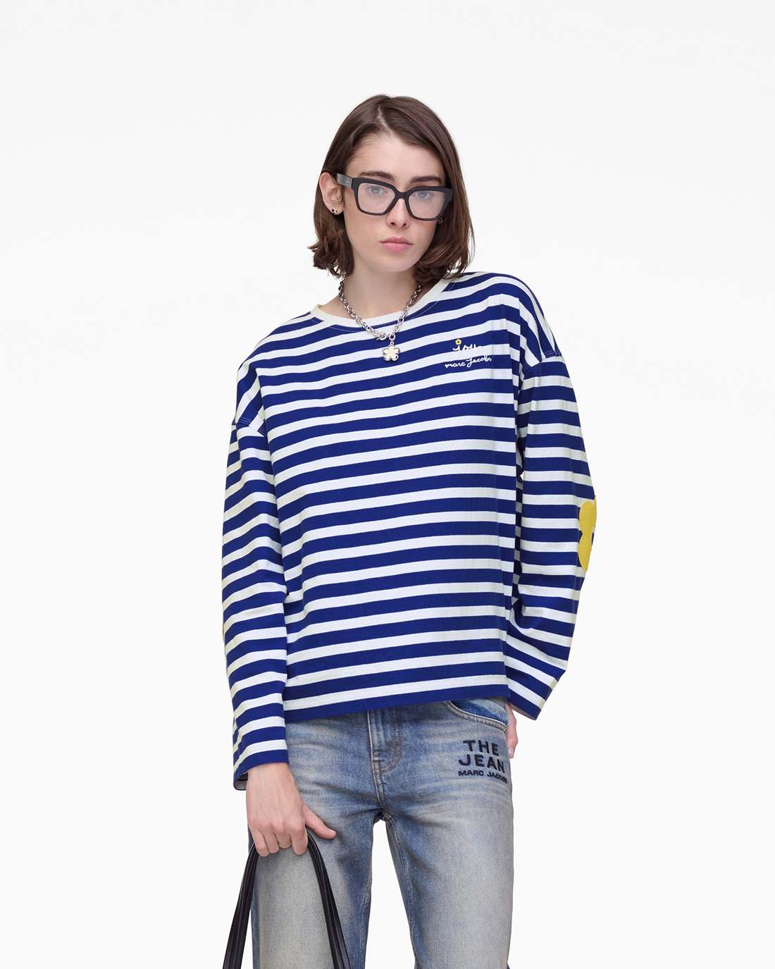Daisy Striped Longsleeve Pansy/White Marc Jacobs
