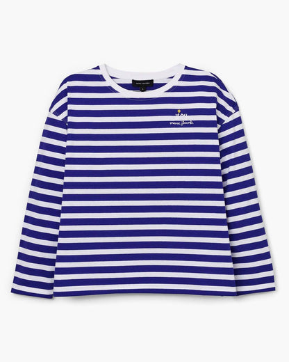 Daisy Striped Longsleeve Pansy/White Marc Jacobs