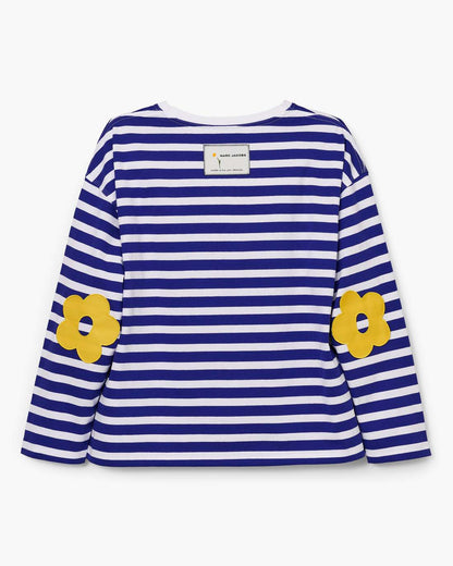 Daisy Striped Longsleeve Pansy/White Marc Jacobs