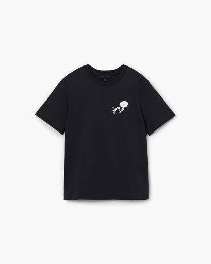 Marc Is Joy Daisy Baby Tee Black Marc Jacobs