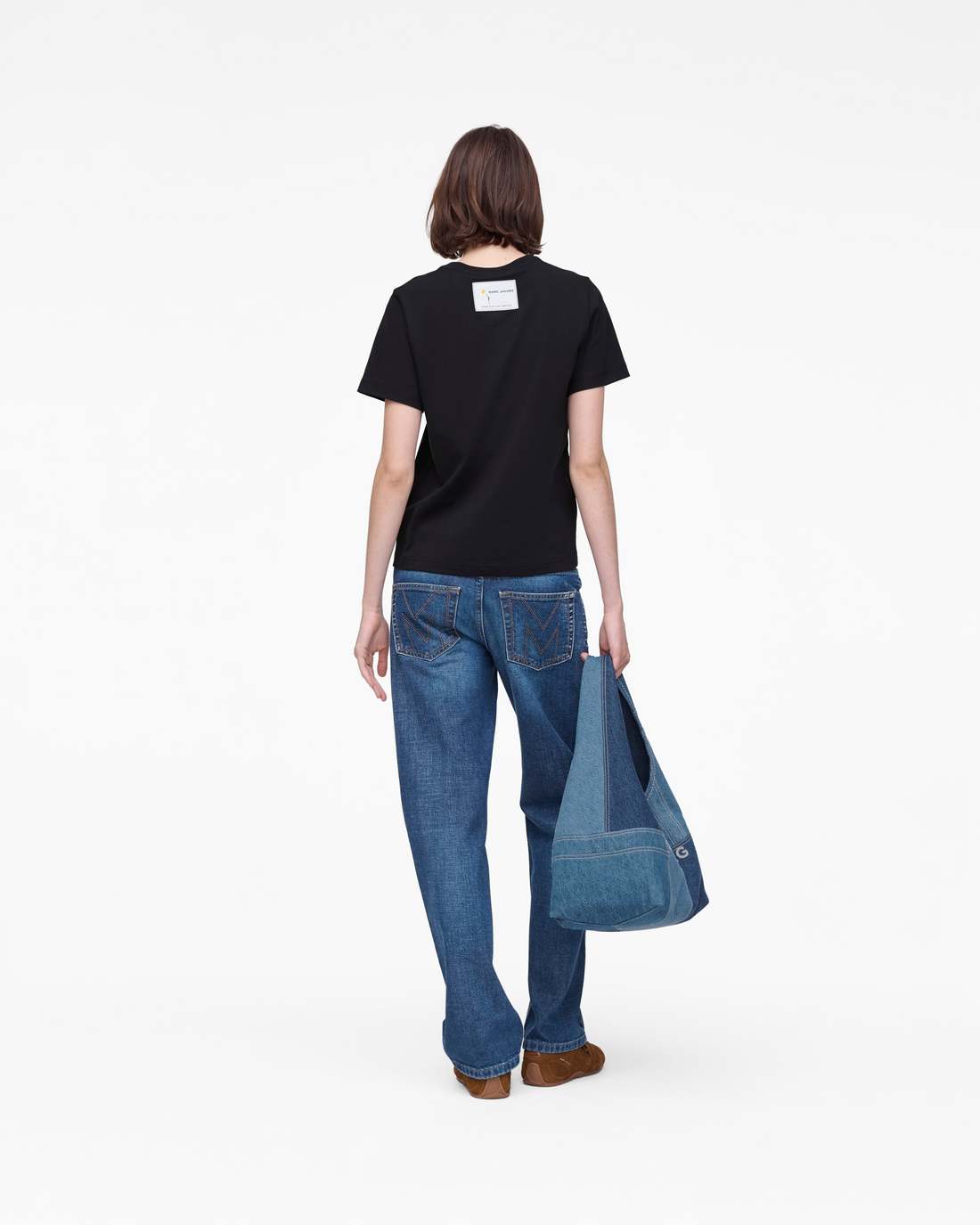 Marc Is Joy Daisy Baby Tee Black Marc Jacobs