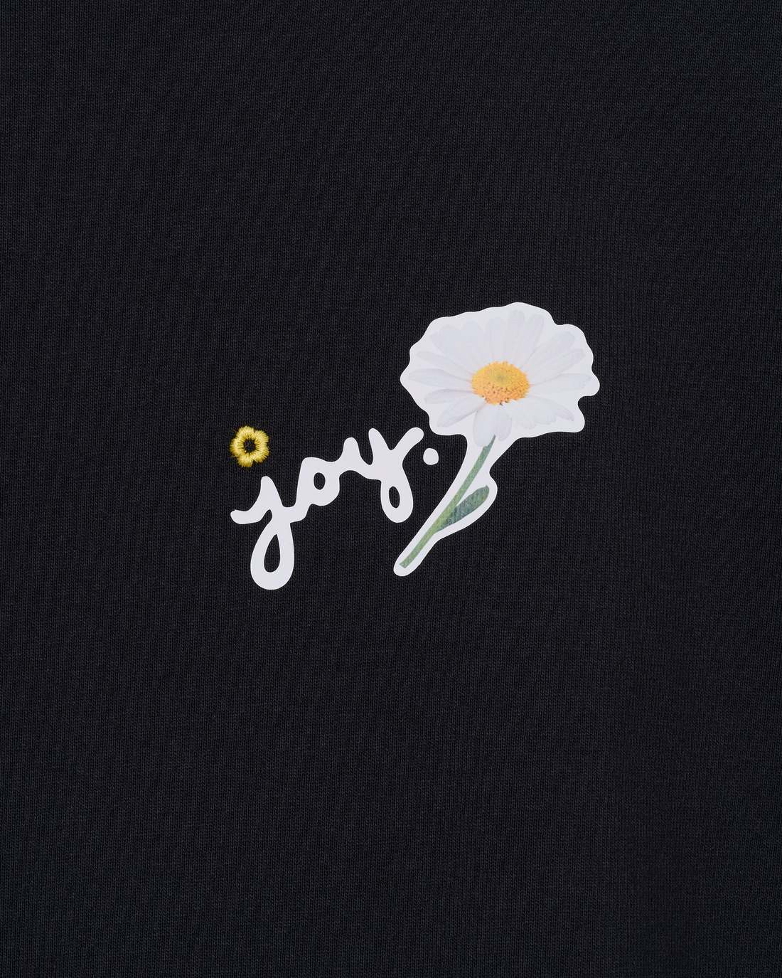 Marc Is Joy Daisy Baby Tee Black Marc Jacobs
