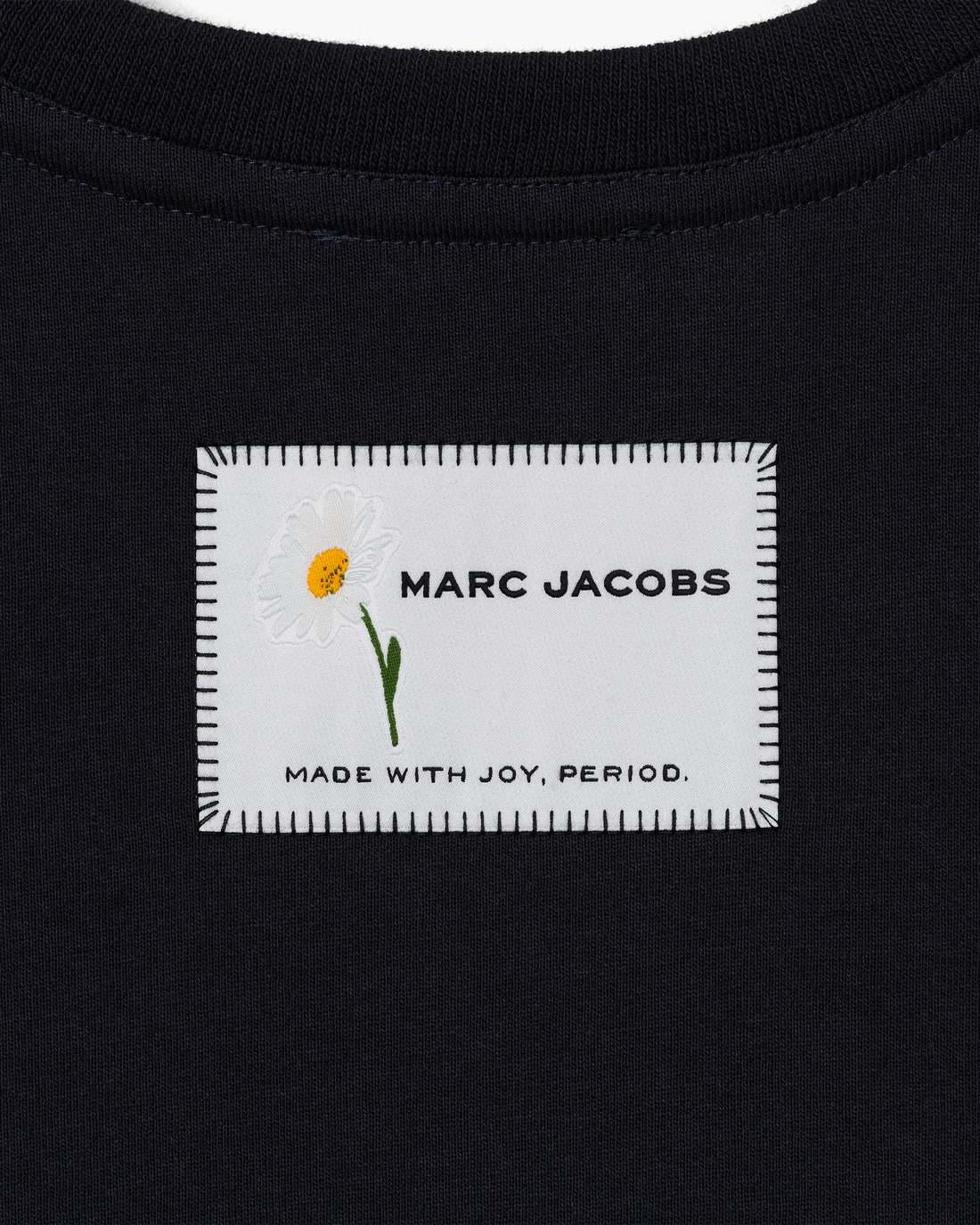 Marc Is Joy Daisy Baby Tee Black Marc Jacobs