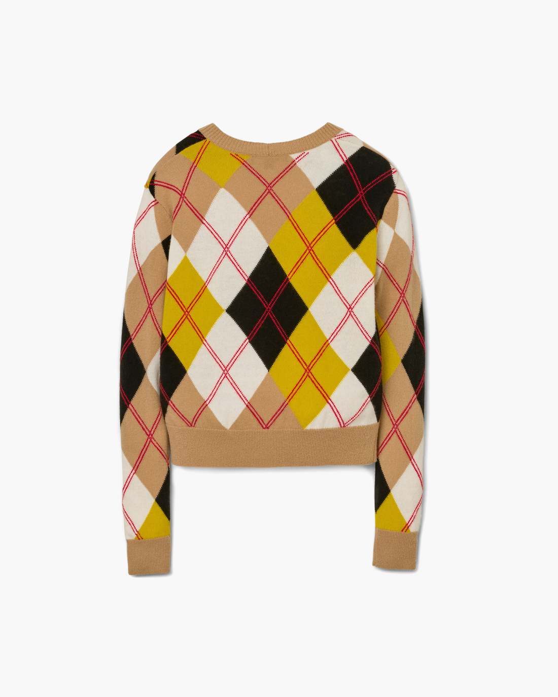 Preppy Daisy Argyle Crewneck Joy Yellow Multi Marc Jacobs