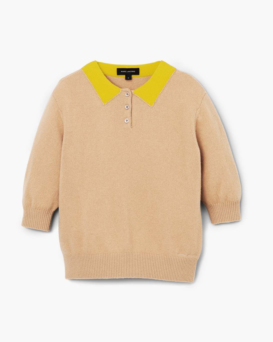 Trompe L'Oeil Knit Polo Camel Marc Jacobs