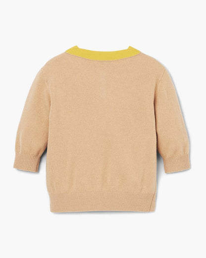 Trompe L'Oeil Knit Polo Camel Marc Jacobs