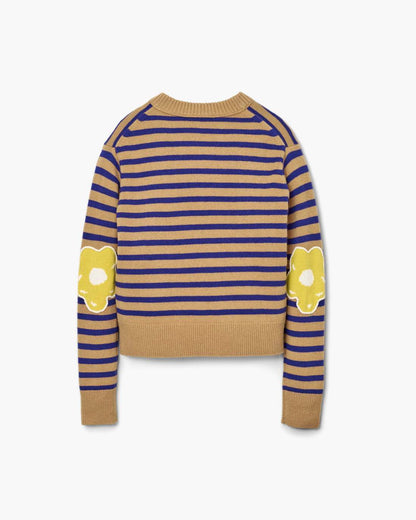 Joy Striped Crewneck Camel/Pansy Marc Jacobs
