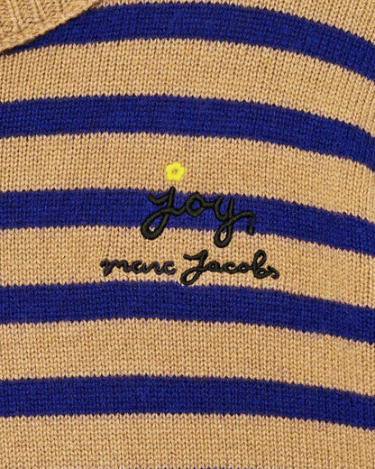 Joy Striped Crewneck Camel/Pansy Marc Jacobs