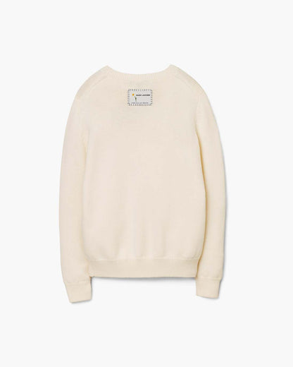 Marc Is Joy Jacquard Crewneck Ivory Marc Jacobs