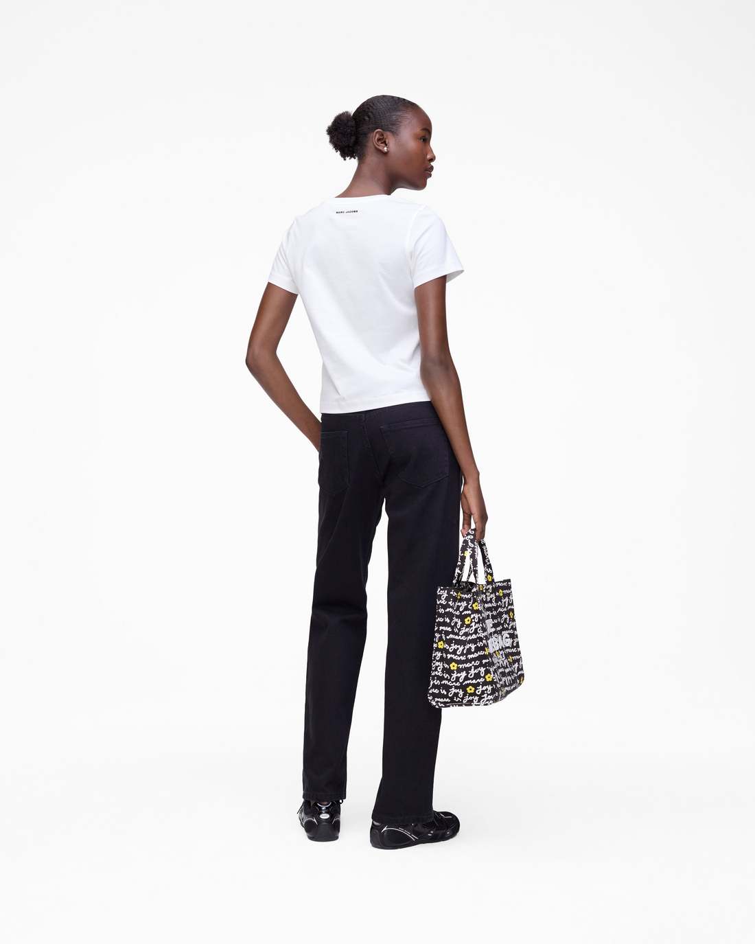 Trompe L'Oeil Eyelet Slim Tee White Multi Marc Jacobs