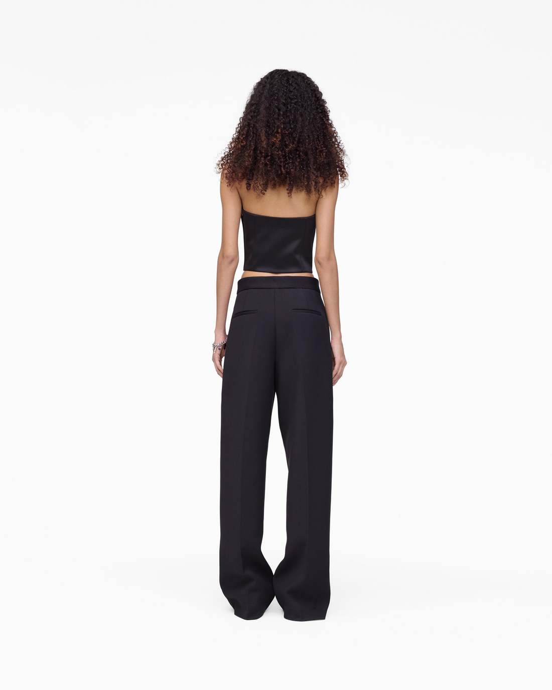 Sculpted Satin Halter Top Black Marc Jacobs