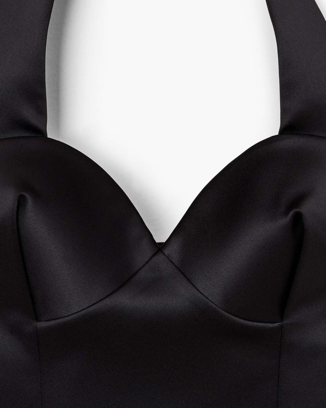 Sculpted Satin Halter Top Black Marc Jacobs