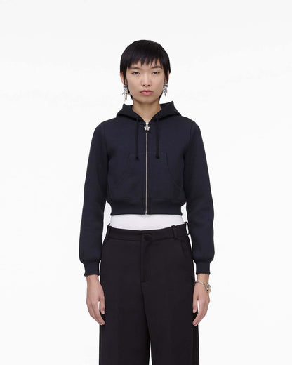 Charm Cropped Hoodie Black Marc Jacobs