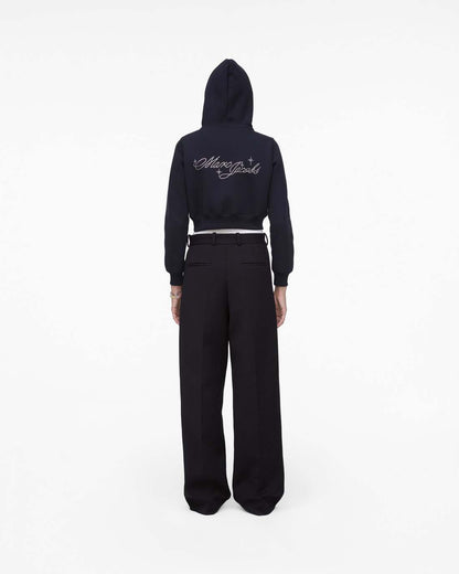 Charm Cropped Hoodie Black Marc Jacobs
