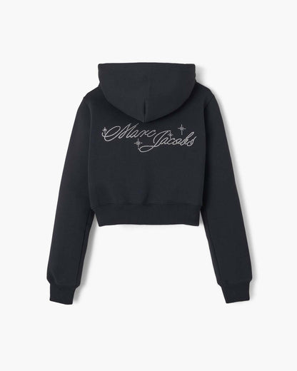 Charm Cropped Hoodie Black Marc Jacobs