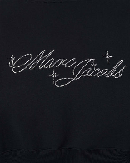 Charm Cropped Hoodie Black Marc Jacobs