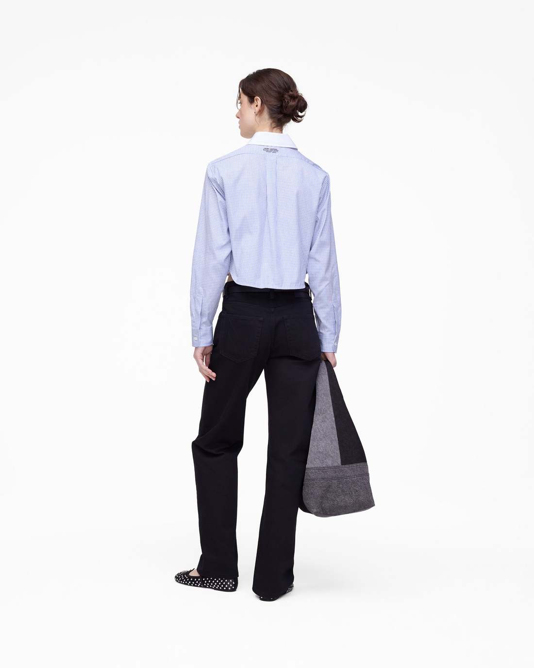 The Cropped Femme Shirt Blue Multi Marc Jacobs