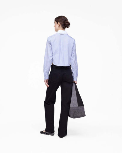 The Cropped Femme Shirt Blue Multi Marc Jacobs