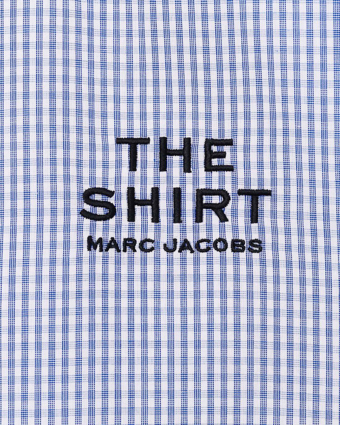 The Cropped Femme Shirt Blue Multi Marc Jacobs