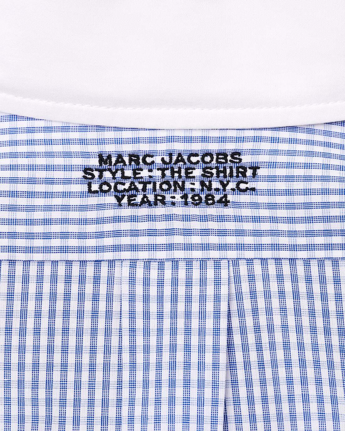 The Cropped Femme Shirt Blue Multi Marc Jacobs