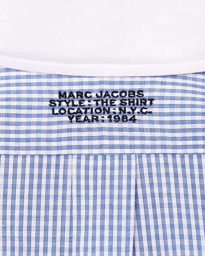 The Cropped Femme Shirt Blue Multi Marc Jacobs