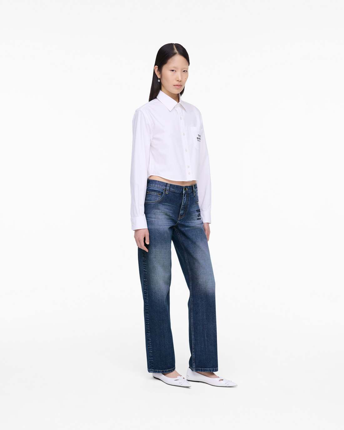 THE CROPPED FEMME SHIRT White Marc Jacobs