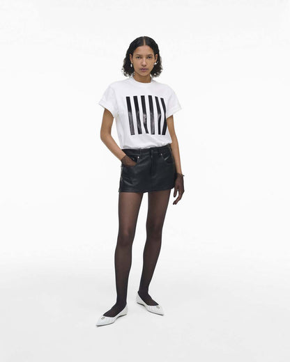 The Stripe Box Tee White Marc Jacobs