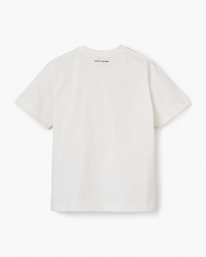 The Stripe Box Tee White Marc Jacobs