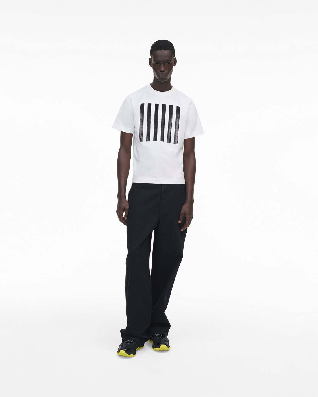 The Stripe Box Tee White Marc Jacobs