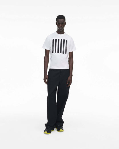 The Stripe Box Tee White Marc Jacobs