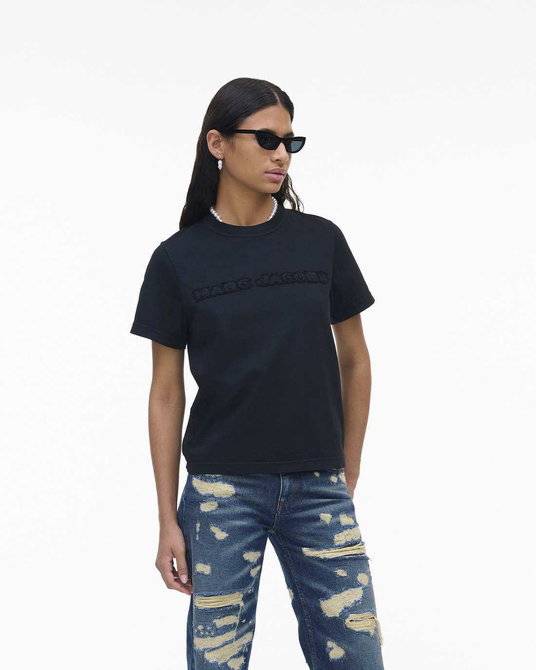 The Logo Baby Tee Black Marc Jacobs