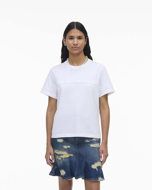 The Logo Baby Tee White Marc Jacobs