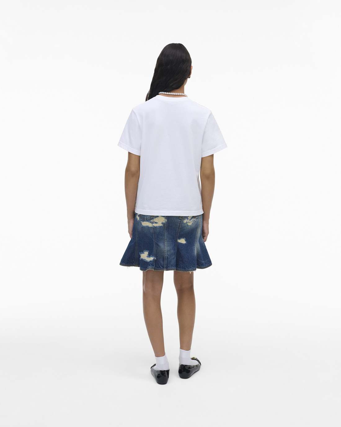 The Logo Baby Tee White Marc Jacobs