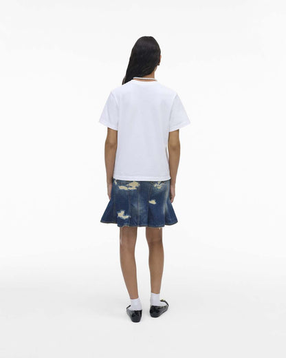 The Logo Baby Tee White Marc Jacobs