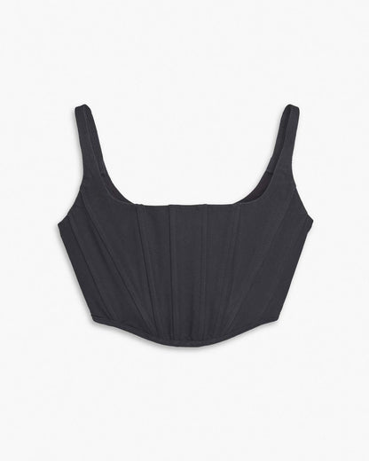 The Denim Bustier Black Marc Jacobs