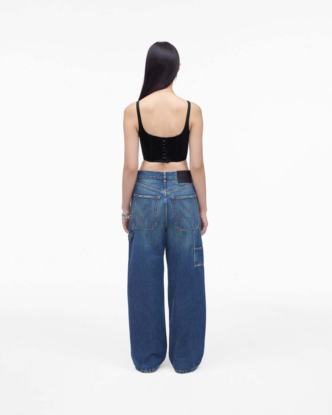 The Denim Bustier Black Marc Jacobs