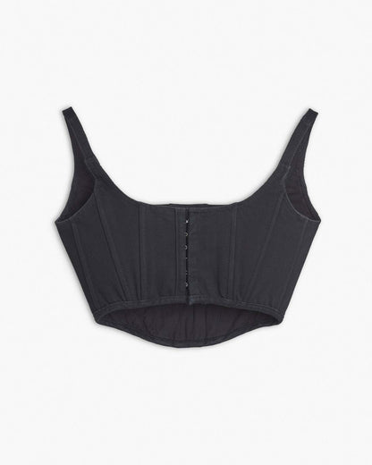 The Denim Bustier Black Marc Jacobs