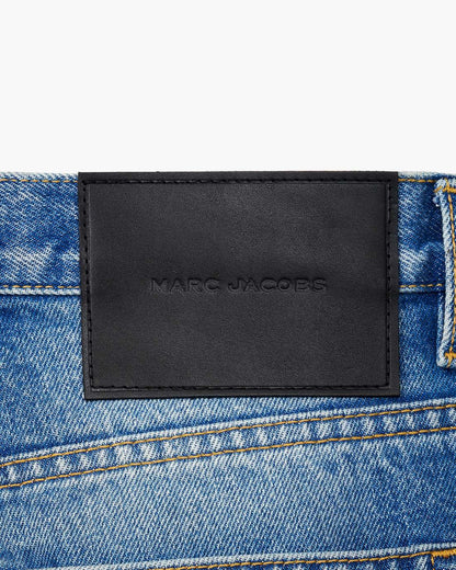 Patchwork Straight Jean Bright Indigo Marc Jacobs