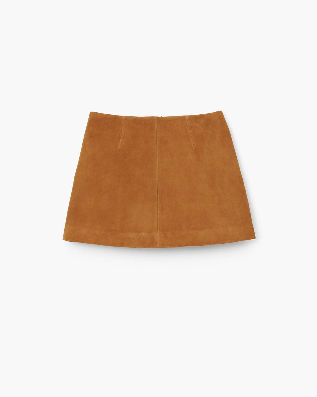 Suede Box Pleat Mini Skirt Copper Marc Jacobs