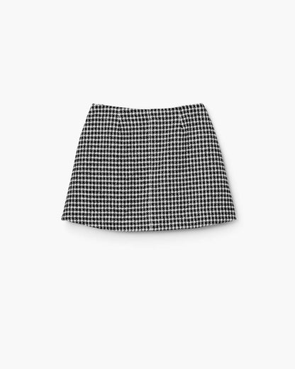 Gingham Tweed Mini Skirt Black Multi Marc Jacobs