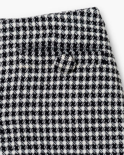 Gingham Tweed Mini Skirt Black Multi Marc Jacobs