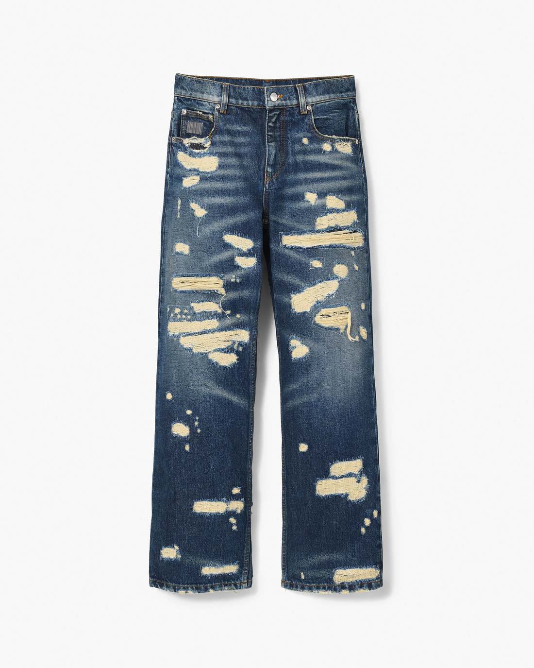 The Rip And Repair Straight Jean Punk Indigo Marc Jacobs